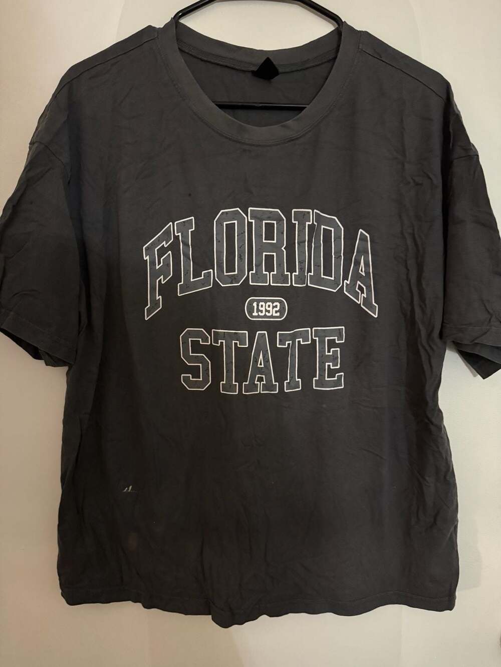 Dazy Florida State 1992 Graphic Oversized Crew Neck T-Shirt
